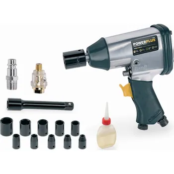 POWERPLUS POWAIR0010 - Pneumatický utahovák (sada s oříšky)