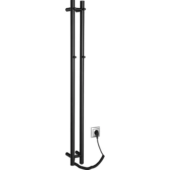 Radiátor Sapho elektrický sušák ručníků 109x1200mm, 40W, PAPINADO ER340 černá mat