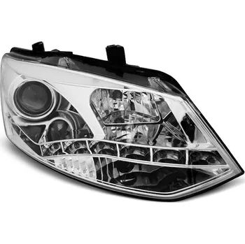 Přední světlomet TUNING-TEC Přední světla VW Polo 6R 09-03.14 chrom DRL