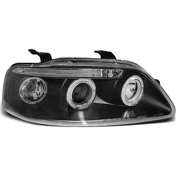 Přední světlomet TUNING-TEC Přední světla Chevrolet Aveo 03-06 Angel Eyes - černé