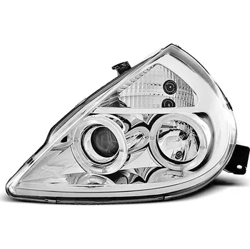Přední světlomet TUNING-TEC Přední světla Ford Ka 96-08 Angel Eyes - chrom