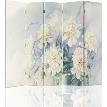Paraván Paraván Feeby Bílé květy 3 180 x 180 cm