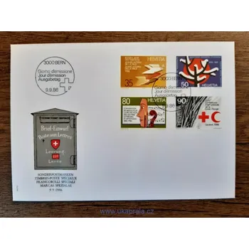 Poštovní známka Švýcarsko FDC 1327/30, r. 1986