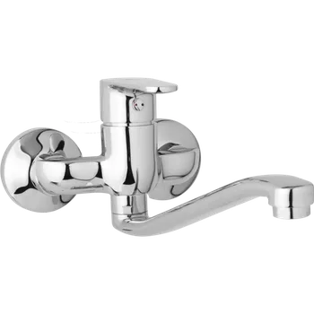 Vodovodní baterie JB Sanitary nástěnná dřezová a umyvadlová baterie TIRA D10 30 40 rozteč 100 mm, S ramínko 300 mm