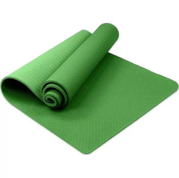 podložka na cvičení Karimatka na jógu SEDCO TPE SINGLE COLOR 183x61x0,6 cm zelená