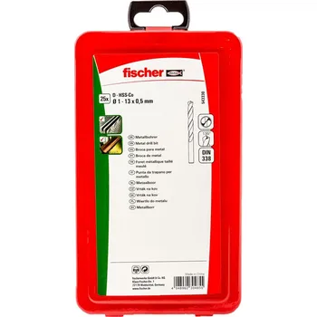 Příslušenství k nářadí Sada kobaltových vrtáků do kovu fischer HSS-Co 1-13 mm (25KS)