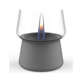 Svícen Olejová lucerna Amaryllis 10, Tenderflame, sklo, 12 x 13.5 cm, tmavě šedá