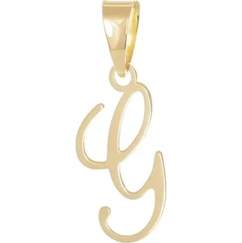 Přívěsek Přívěšek ze žlutého zlata písmeno G ZZ0926GF + dárek zdarma