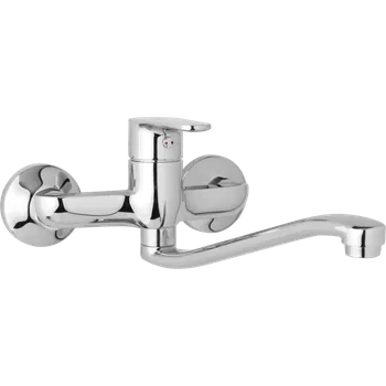 Vodovodní baterie JB Sanitary nástěnná dřezová a umyvadlová baterie TIRA D10 35 40 rozteč 150 mm, S ramínko 300 mm