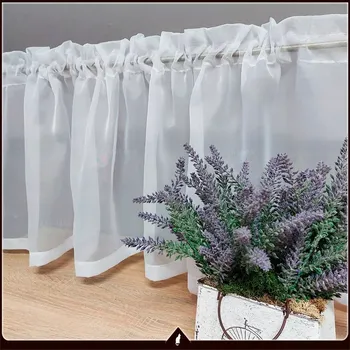 Záclona Záclona voálová Viky, vitrážová záclona na tunýlek od 30 cm