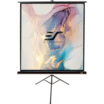 Projekční plátno ELITE SCREENS plátno mobilní trojnožka 136" (345,4cm) 1:1 243,8×243,8cm gain 1.1 case černý