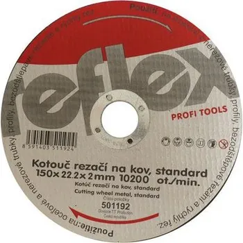 Řezný kotouč TOPTRADE kotouč řezný, na kov, 115 x 22,2 x 2 mm, standard
