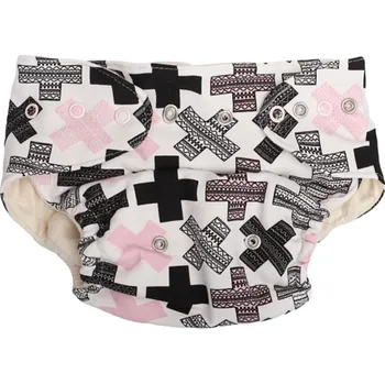 Přebalování Mamatti Látková plenka EKO sada - kalhotky + 2 x plenka, vel. 5 - 14 kg, Sing