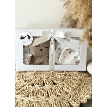 Dárková krabička Dárková krabička - béžová s medvídky