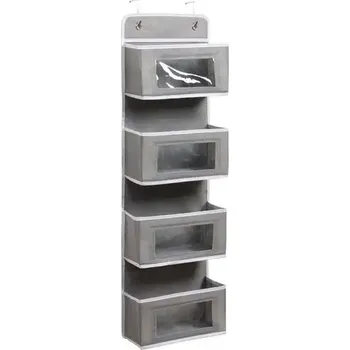 Úložný box Závěsný organizér na pleny a oblečení | úložný vak, závěsný organizér - šedá