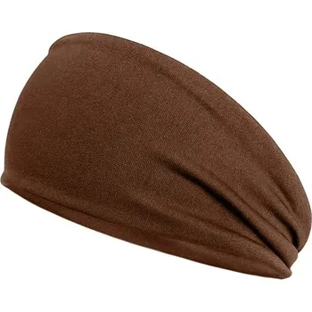 Sportovní čelenka Elastická unisex sportovní čelenka - Kávová