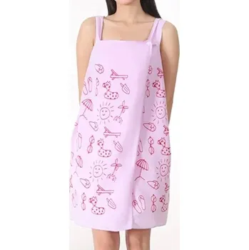 Rychleschnoucí osuška s vysokou savostí a měkkým povrchem | osuška na pláž - fialový