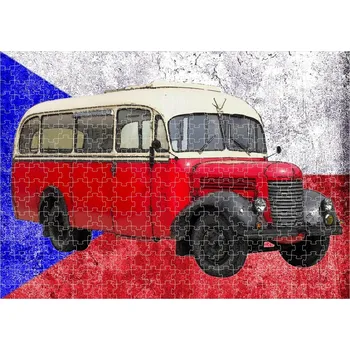 Puzzle puzzle s autobusem Praga RND 120 dílků