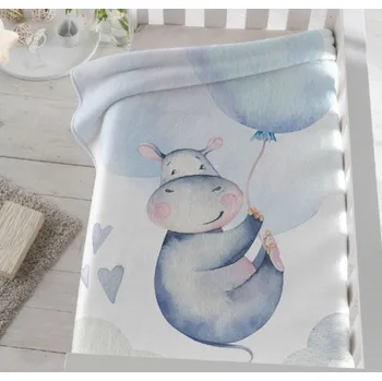 Dětská deka Dětská španělská deka Piel 80 x 110 cm - Hrošík, PIEL S.A.