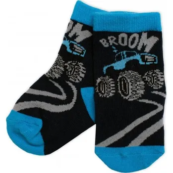 Dětské bavlněné ponožky Track - granát, vel. 19/22