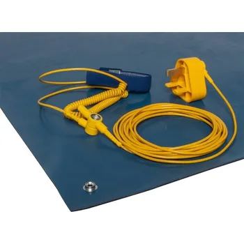 Rohožka Šedá gumová dvouvrstvá ESD rohož - délka 10 m, šířka 60 cm, výška 0,2 cm