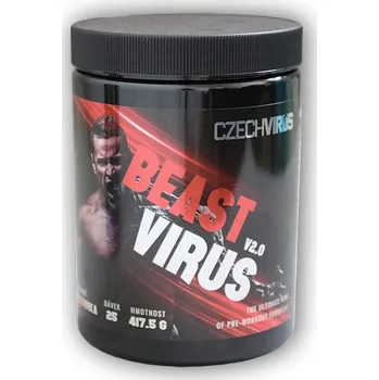 Anabolizér Czech Virus BEAST VIRUS V2.0 417,5g Varianta: kyselé jablko a malina