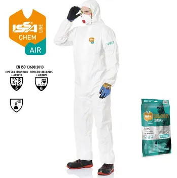 Industrial Starter Jednorázový overal ISSA CHEM AIR Barva: Bílá, Velikost: 2XL 08288-2XL