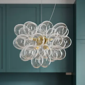 By Rydéns Gross závěsné svítidlo, mosaz/čirá, Ø 50 cm, sklo čirá, mosazná 8 x 5 W LED - Doprava zdarma