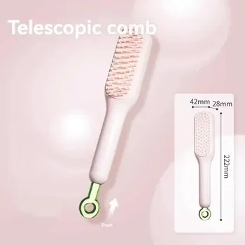 kartáč na vlasy Masážní kartáč na vlasy s antistatickou úpravou | stylingový kartáč - růžový