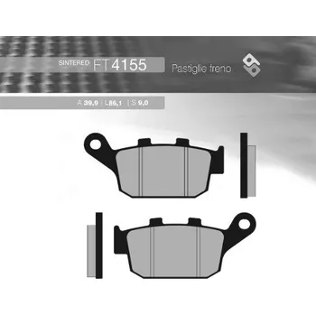 Brzda pro motocykl Brzdové destičky MR3 zadní SUZUKI SFV 650 Gladius rok 09-16