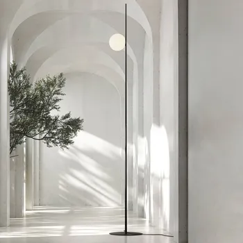 Lampička Stojací lampa Karman Atmosphere, černá, 178 cm, plast - Ø základny 30 cm; délka připojovacího kabelu 400 cm černá matná, bílá 1 x 18 W LED - Doprava zdarma