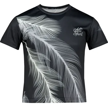 Dětské funkční triko premium ALTISPORT VOJ/ALK001TR01 ČERNÁ/ŠEDÁ 146