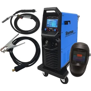 Sherman Synergický invertorový svařovací stroj DIGIMIG 351 COMBO PULSE LCD + Hořák + Kabely + Kukla