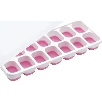 Tvořítko na led Silikonová forma na kostky ledu | tvořítko na led - 1ks růžové