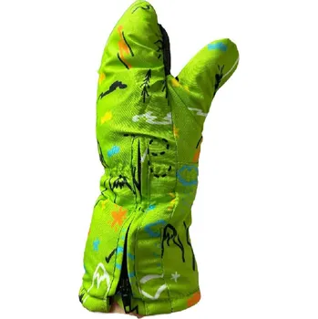 Rukavice ECHT DĚTSKÉ PALCOVÉ RUKAVICE ZIMNÍ, velikost 1/2 - 5/6 Barva: Zelinkavá, Velikost: 5-6 let