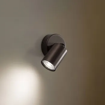 Lampička TK Lighting Stropní bodové svítidlo Top, nastavitelné, hnědé, jednoplamenné tmavě hnědá matná 1 x 10 W LED