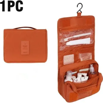Kosmetická taška Voděodolná cestovní kosmetická taška na zavěšení - Oranžová