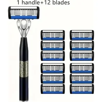 Pánské holítko s klasickou žiletkou | pánský holící strojek - Šestivrstvá čepel