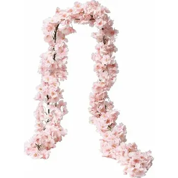 umělá květina Umělé růžové sakurové květiny 180 cm | hedvábné květiny | dekorace na svatbu