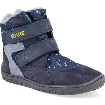 Dívčí zimní obuv Barefoot dětské zimní boty Fare Bare - B5544252 Frostky modré Velikost: 29