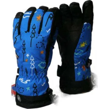 Rukavice KUGO ŠUSŤÁKOVÉ PRSTOVÉ RUKAVICE, velikost 4/5 - 8/9 LET Barva: Modrá, Velikost: 6 až 7 let