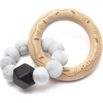 Mimijo Silikonové kousátko Donut - černý