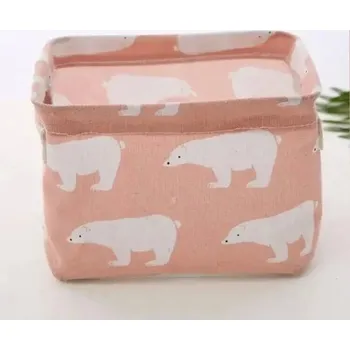 Úložný box Úložný box na kosmetiku a hračky | organizér, košík - Růžový medvěd