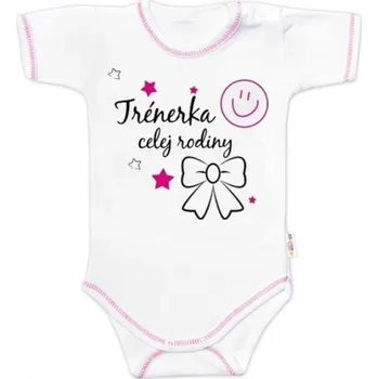 Body krátký rukáv Baby Nellys, Trenérka celej rodiny, holka