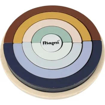 Puzzle Magni Dřevěné puzzle - Duha