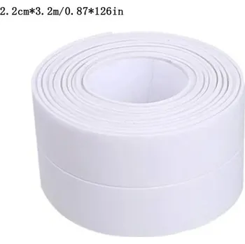 Lepicí páska Voděodolná samolepící páska do koupelny | těsnící páska, páska na vanu - Bílý,2,2 cm x 3,2 m