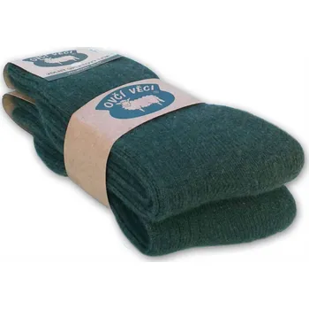 Pánské ponožky Ovčí věci Teplé zelené ponožky z ovčí vlny pro maximální komfort - 2 páry Velikost: 39-42