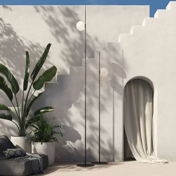 Venkovní osvětlení Venkovní stojací lampa Karman Atmosphere černá 178 cm z plastu - Ø základny 30 cm; délka připojovacího kabelu 500 cm černá matná, bílá 1 x 18 W LED - Doprava zdarma