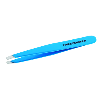 Tweezerman Slant Mini Blue Jewel pinzeta modrý klenot