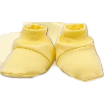 Botičky/ponožtičky BAVLNA - krémové